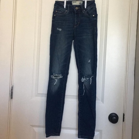 Garage skinny ripped jeans size 00